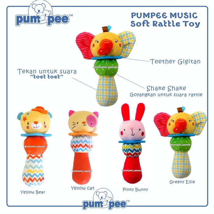 PUMPEE MUSIC SOFT RATTLE TOY