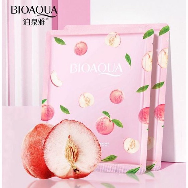 BIOAQUA SHEET FACIAL MASK PEACH EXTRAIT & AVOCADO