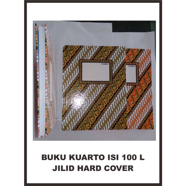 

Jual Buku Hardcover Kuarto isi 100 L