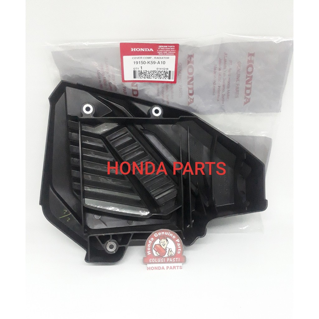 TUTUP RADIATOR COVER COMP RADIATOR VARIO 125 LED VARIO 150 LED 19150-K59-A10 ORIGINAL AHM