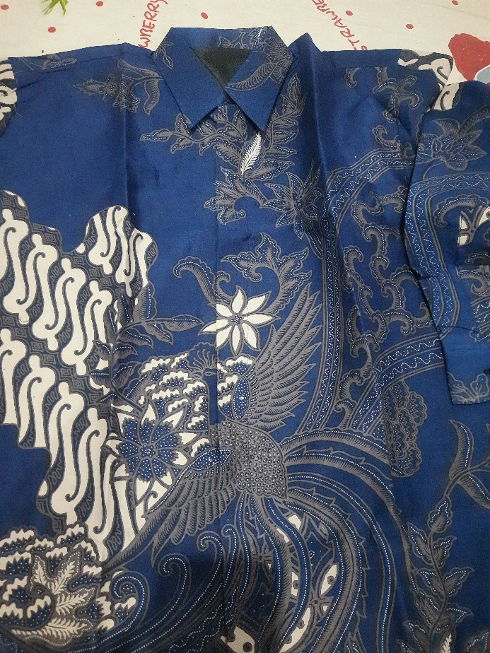 Batik Selendra Lapis Furing Size S-xxl Dasar Navy Katun Halus Sragenan High Quality