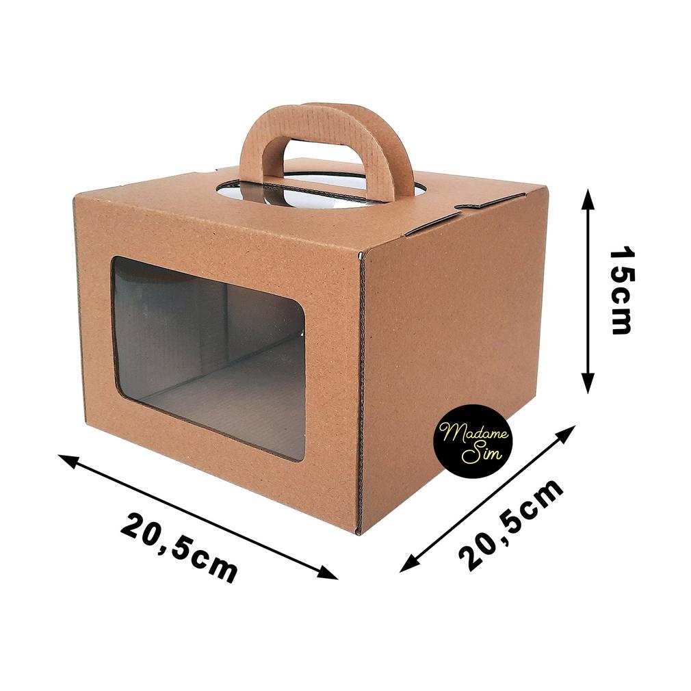 

Kotak Kue - Cake Box - Dus Bolu 20 X 20 X 15 Cm - Ms-T (Isi : 10 Pcs)