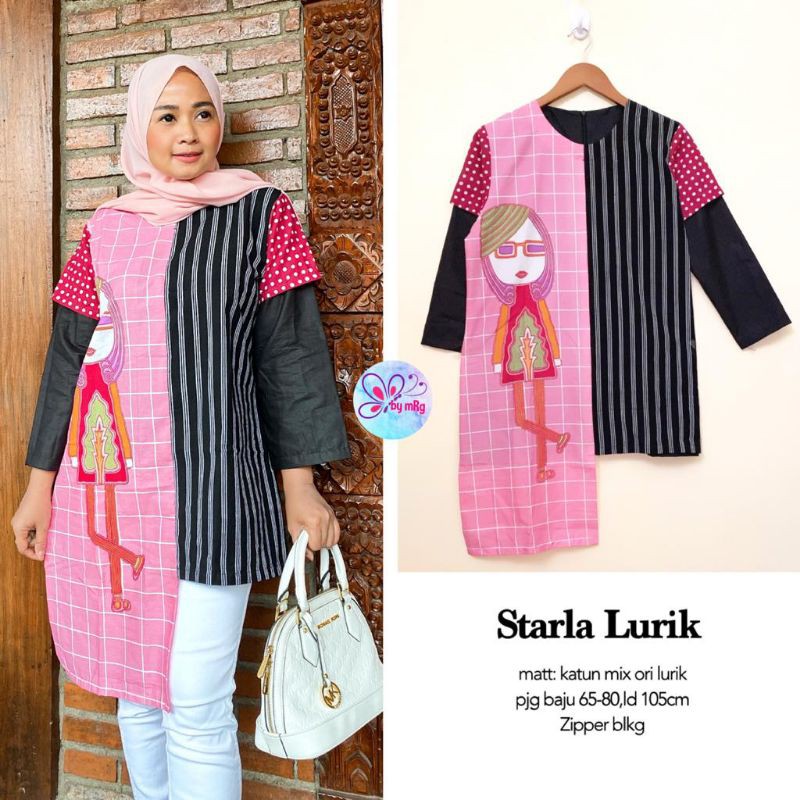 Starla Lurik / Tunik Batik Wanita Modern