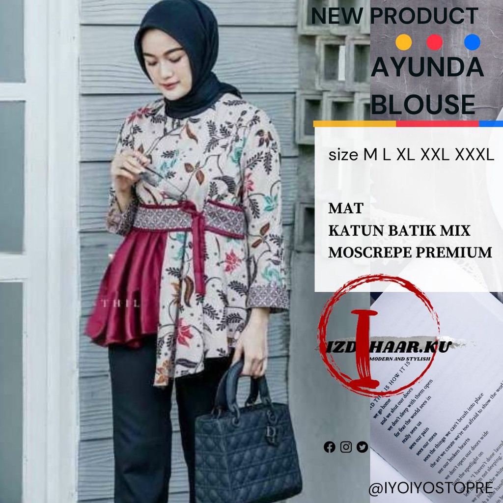 Baju Batik Wanita modern Lengan Panjang /atasan batik wanita modern /Baju Batik Wanita JUMBO/baju batik wanita kantor/batik kantor wanita/ batik kerja wanita/blouse batik wanita modern/blouse batik JUMBO/atasan batik terbaru