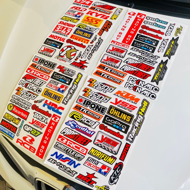 Sticker Sponsor Racing Herex Laminasi Glossy Cuting Murah Vol 6-9