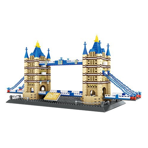 THE TOWER OF BRIDGE OF LONDON ENGLAND 1054PCS NO LEGO BRICKS BLOCK ARCHITECTURE EDUKASI MAINAN ANAK