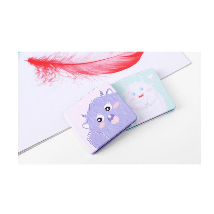 KACA SAKU PORTABLE CERMIN LIPAT UNIK LUCU PREMIUM BANYAK MODEL KACA MAKE UP PERBESAR 2X-3