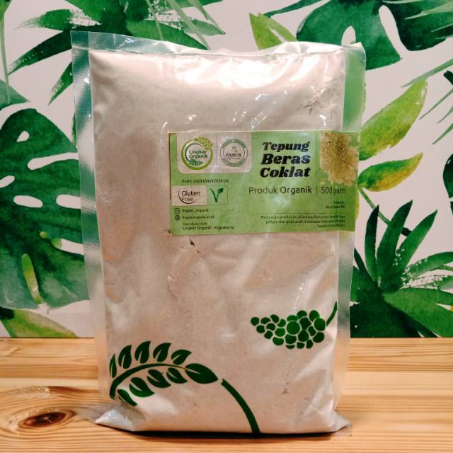 

Tepung Beras Coklat 500 gr - Lingkar Organik