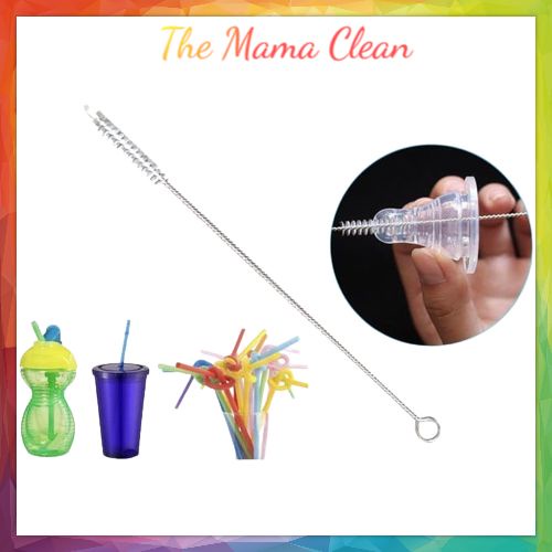 SIKAT PEMBERSIH DOT BAYI BRUSH SEDOTAN STAINLESS STEEL STRAW PANJANG ANTI KARET FOOD GRADE