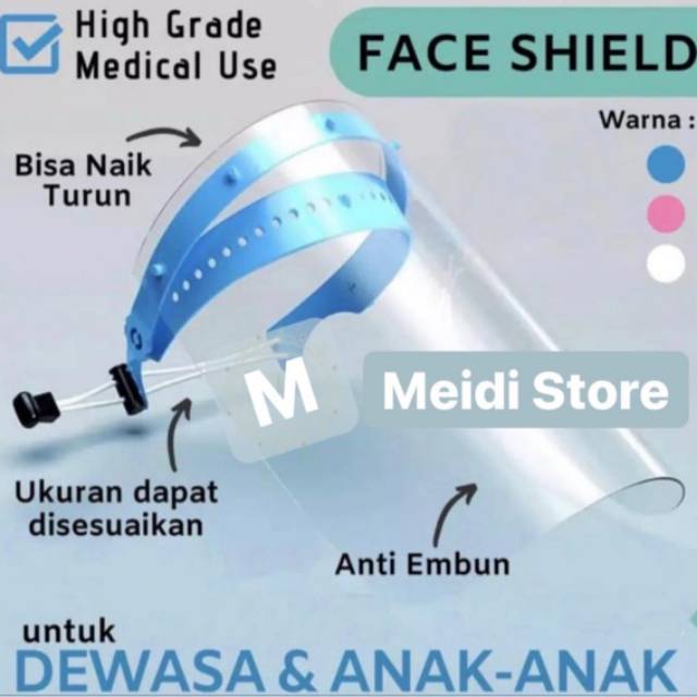 MIKA APD / FACE SHIELD / MIKA PELINDUNG / PLASTIK PELINDUNG MUKA / APD