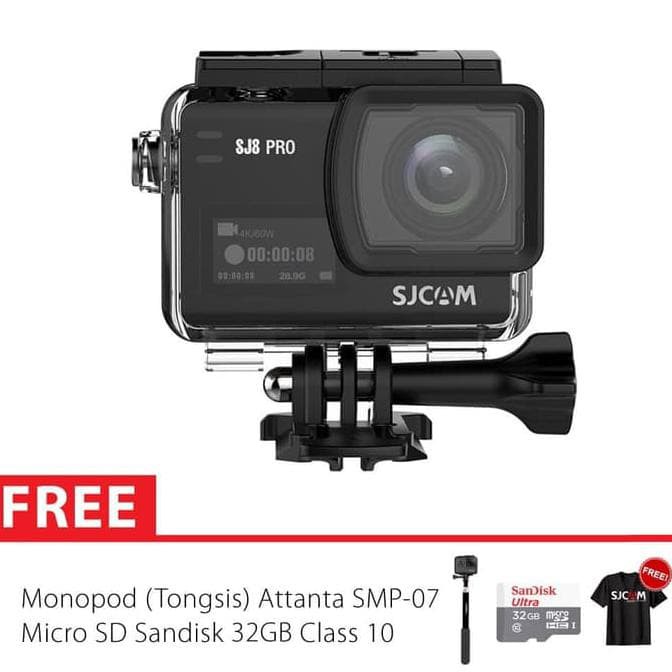 SJCAM SJ8 PRO 4K Touchscreen Action Kamera Basic 32GB