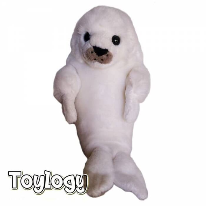 Termurah Boneka Hewan Anjing Laut Putih ( White Seal Dog Doll ) 23 inch
