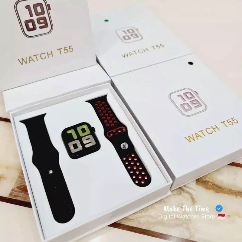 Smartwatch Bluetooth Call Layar Sentuh Jam Olahraga Type T-55