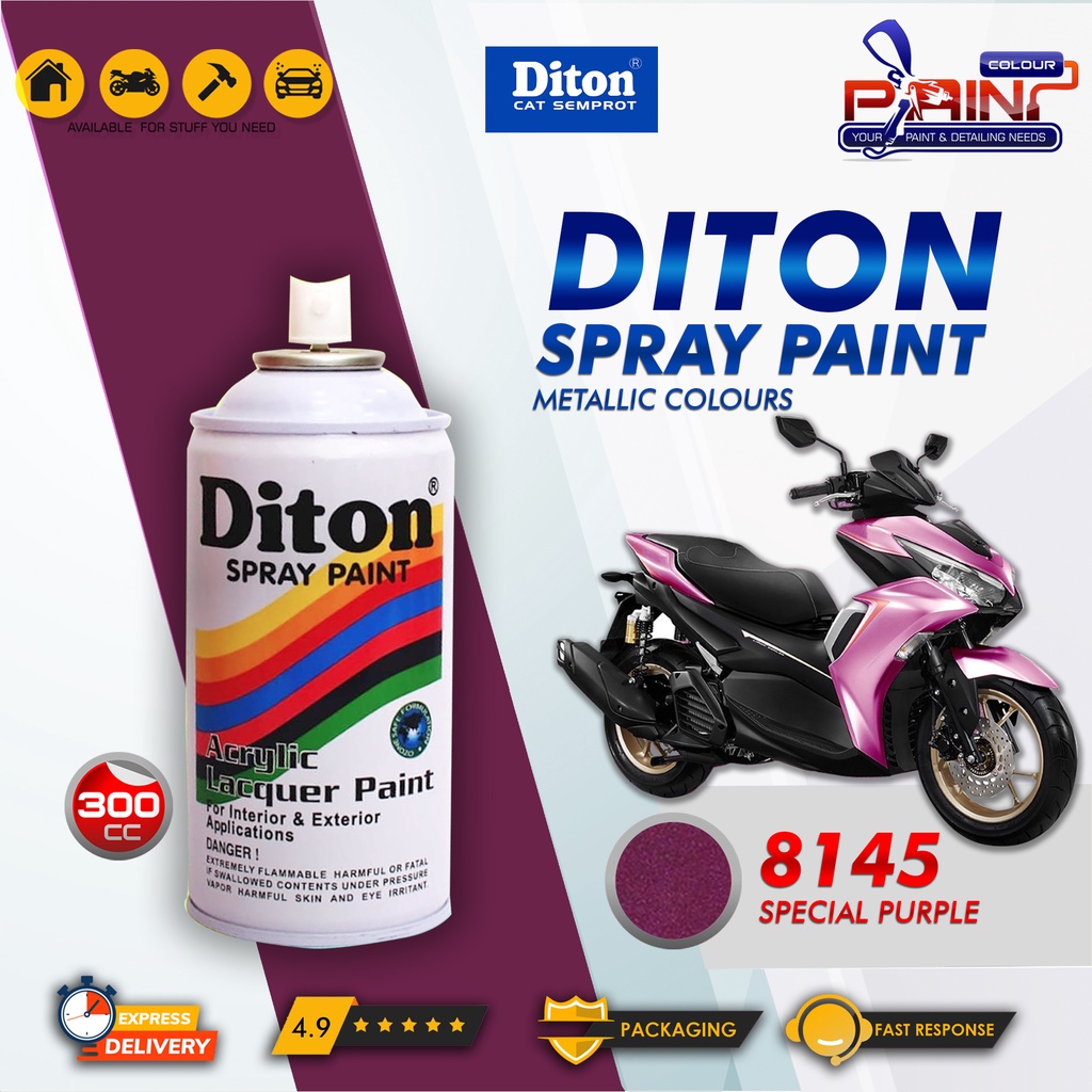 Diton 8145 Special Purple Cat Semprot/Pylox/Samurai Motor/Helm/Gundam