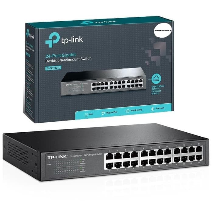 TP-LINK TL-SG1024D 24 Port Gigabit Desktop/Rackmount Switch Hub