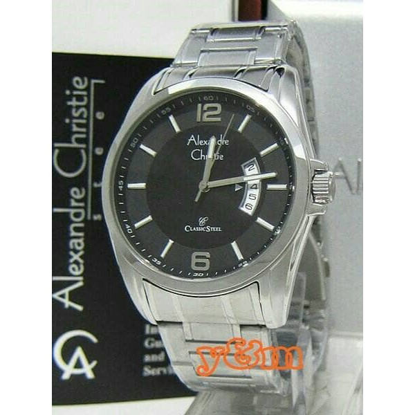 ORIGINAL ALEXANDRE CHRISTIE AC 8289 PRIA SILVER BLACK ORIGINAL