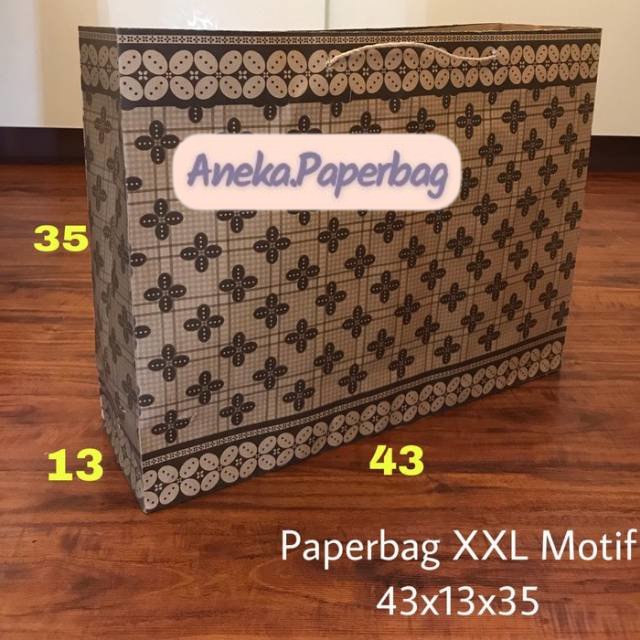 

Paperbag XXL Motif 43x13x35 Tas Kertas Tas Tali Goodie Bag Shopping Terlaris