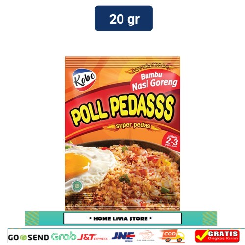 

Kobe Bumbu Nasi Goreng Poll Pedas 20 gr