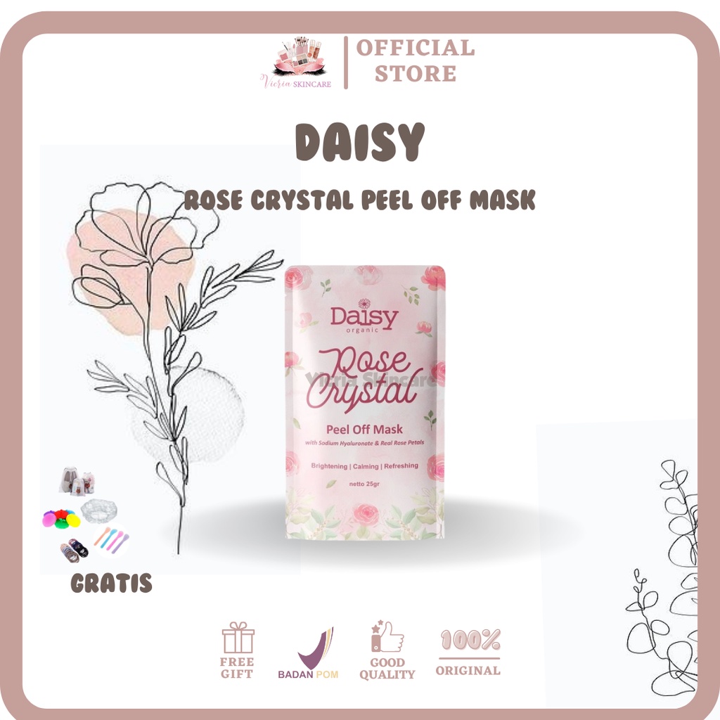 Daisy rose crystal peel off mask