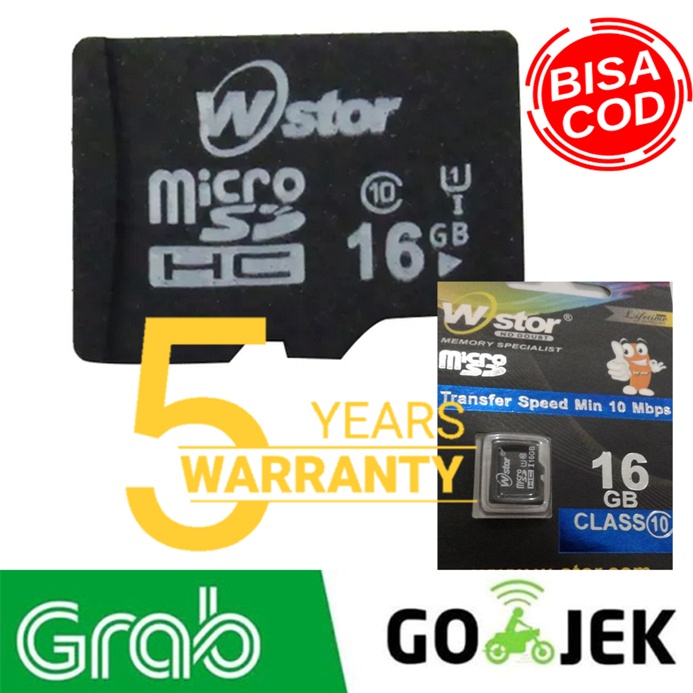 Micro Sd 16gb Wstor Packing BERGARANSI