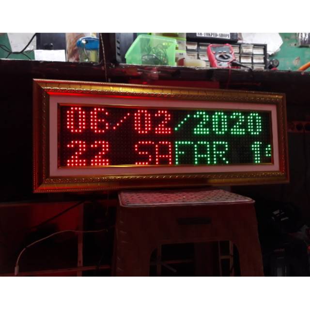 

JADWAL SHOLAT ABADI UKURAN 26X74cm MERAH HIJAU.