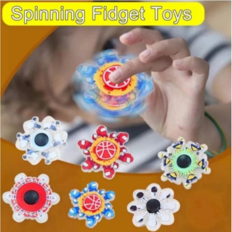 Mainan Anak Fidget Spinner Hand Spinner Toys 3D Karakter Hero