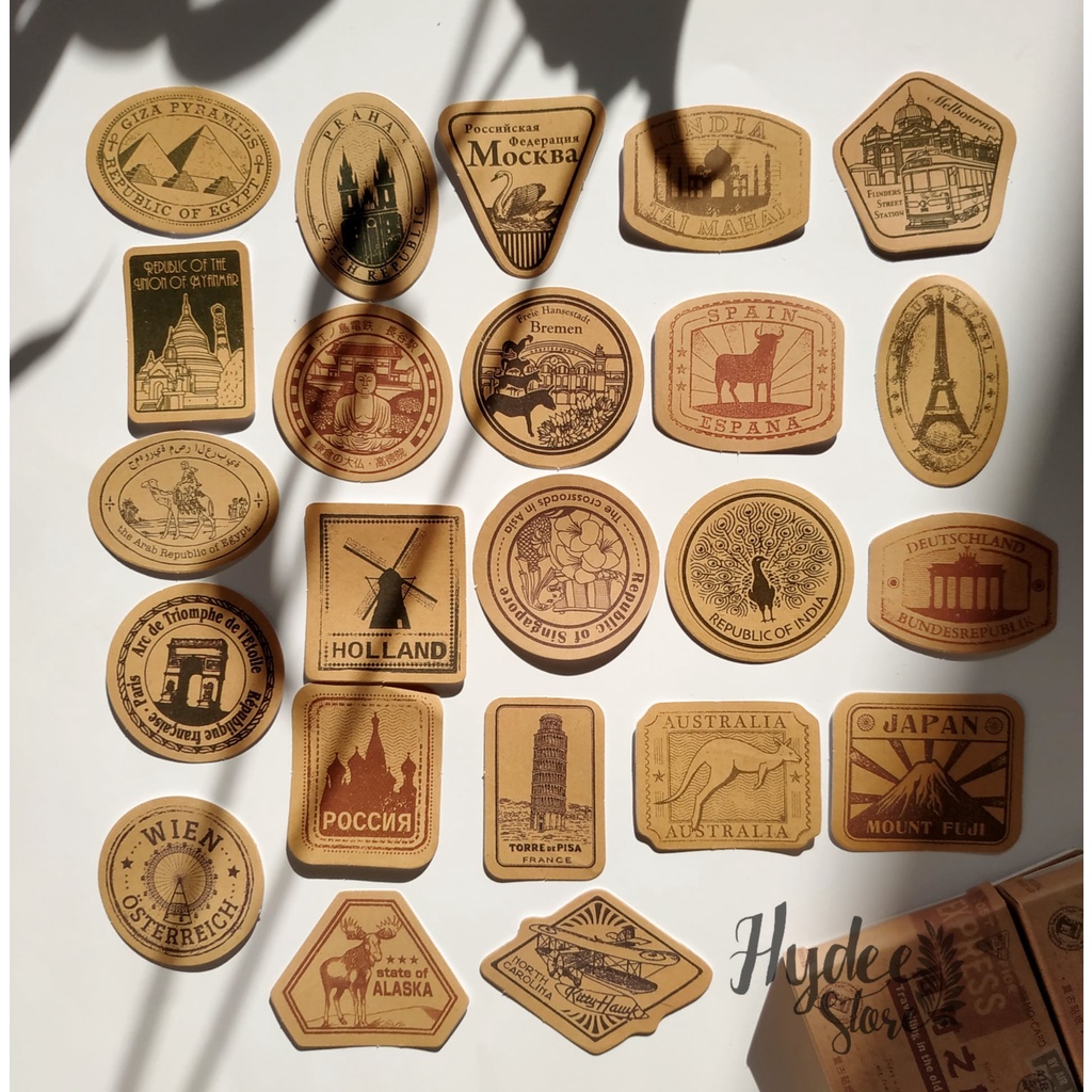 

[Share] Deco sticker daily travel sticker for journaling scrapbook bujo bullet journal kit/ vintage sticker/ stiker vintage