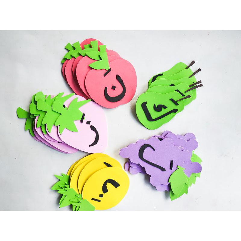 Peraga Edukatif PAUD TK// Hiasan dinding//abjad/angka/hijaiyyah//