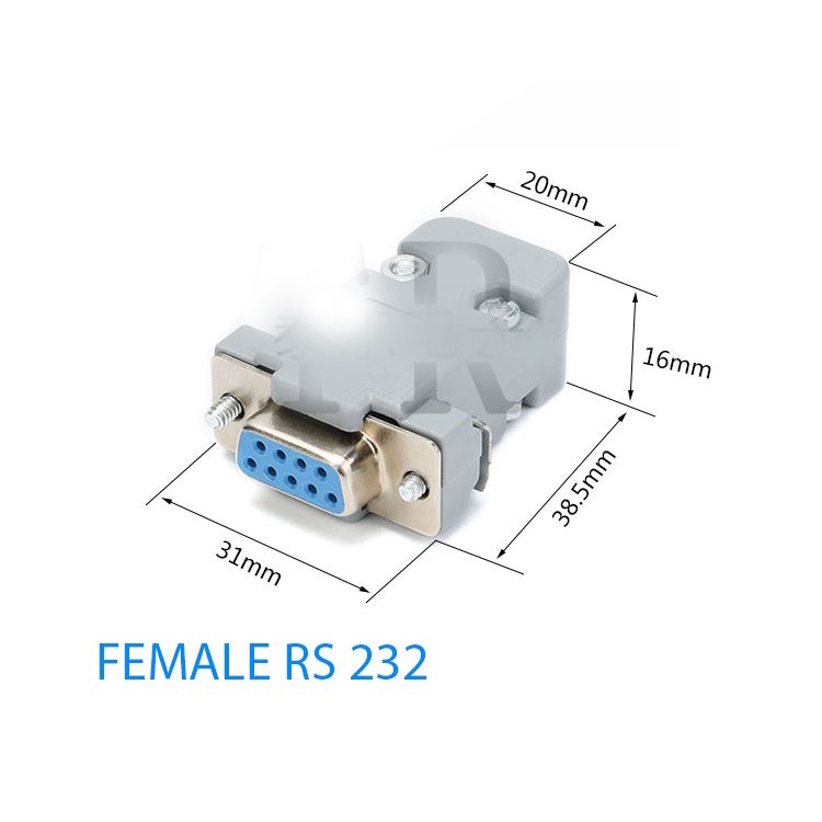 Connectors 9 Pin RS232 DB9 male Female (1702)