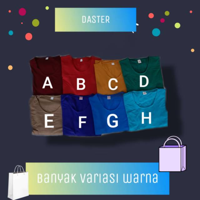 Daster kaos bahan rayon lembut dan adem