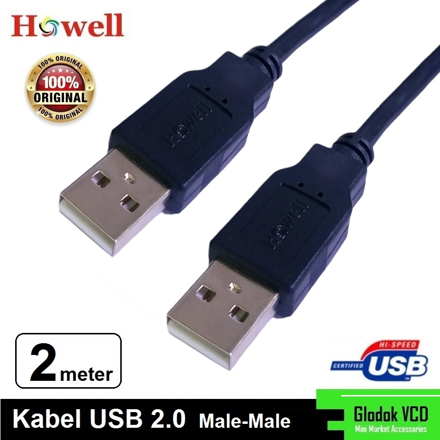 Howell Kabel USB 2.0 male to male 2M