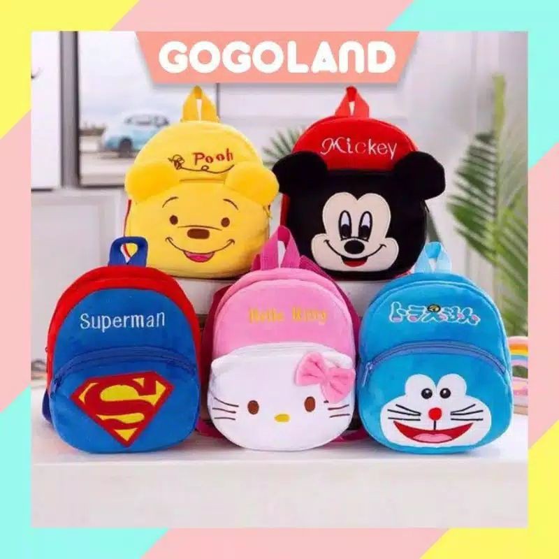 Tas Ransel Kecil Anak TK Karakter Lucu