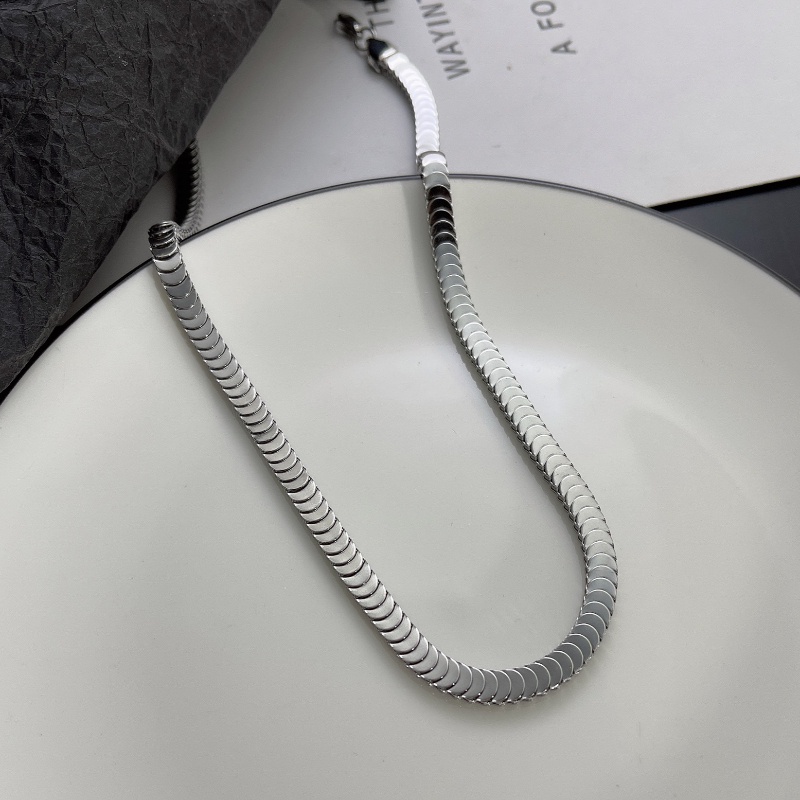 Kalung Rantai Tebal Bahan Titanium Steel