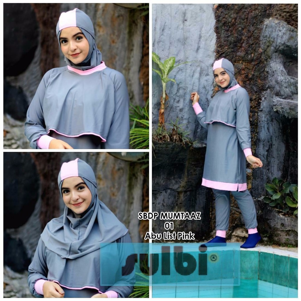 Baju Renang WanitA Muslim Muslimah Hijab Dewasa Syari Jumbo Big Size Swimsuit Swimwear Moslem Edorasport Mumtaaz