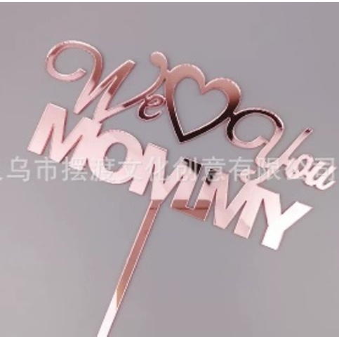 Cake Topper Penghias Kue Ulang Tahun Ultah Happy Birthday Mother Day