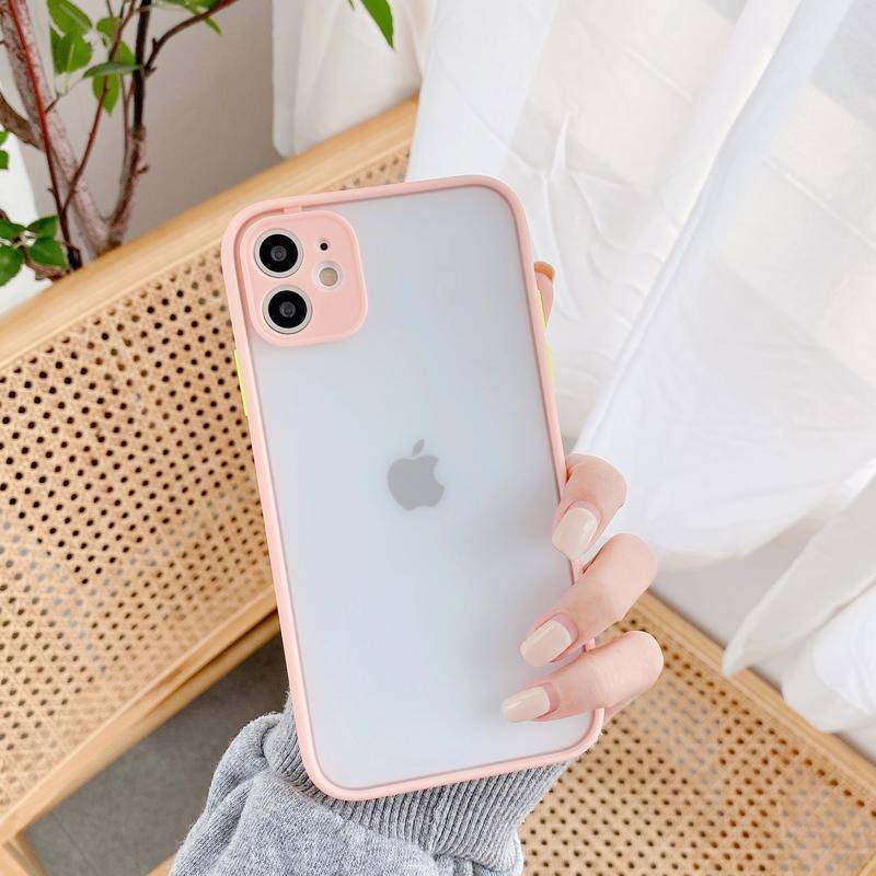 Case Matte Warna Kontras Cover iPhone 14 13 Pro Max Plus 14