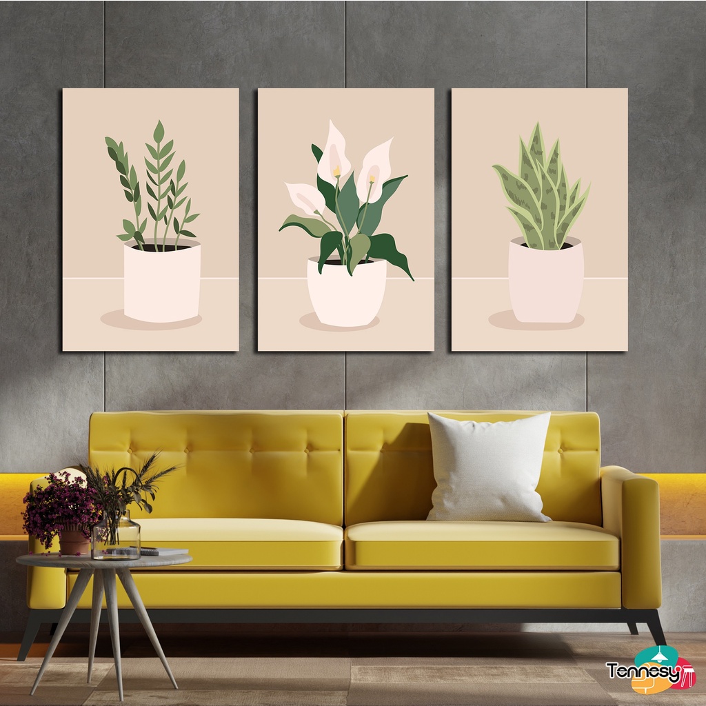 TENNESY HIASAN DINDING FLOWER INDOOR 20x30CM WALL DEKOR PAJANGAN KAYU POSTER DEKORASI DINDING KAMAR TIDUR RUMAH