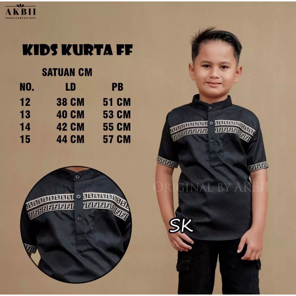 Kemeja Kokoh Anak Alfian / Baju Muslim Anak Laki-Laki / Baju Lebaran Anak dan Remaja