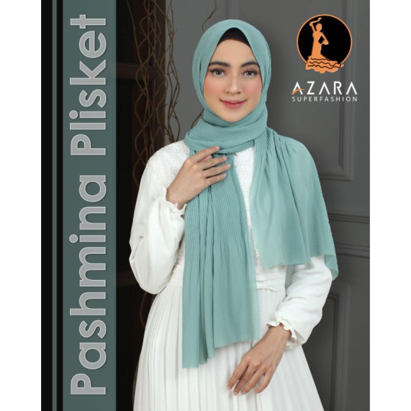 Pashmina Plisket Ori Azara Terbaru Termurah