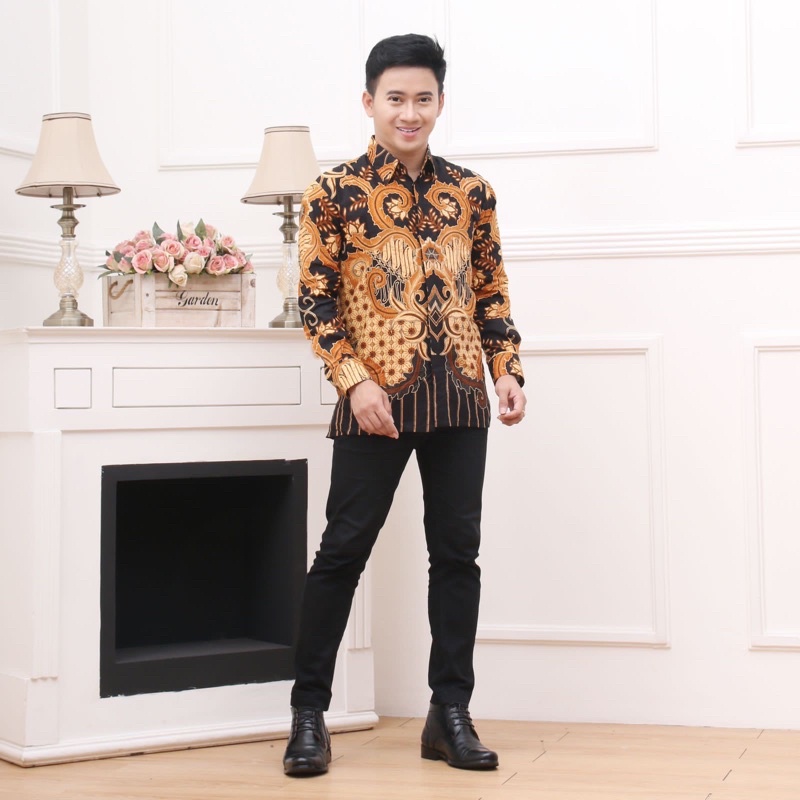 KAIN BAHAN/BAKAL KEMEJA PRIA//WANITA BATIK HALUS PRINTING ALMIRA (BATIK NS) UKURAN 105CM X 210CM