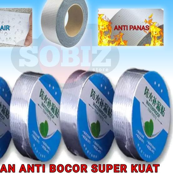 

➨ Lakban Anti Bocor Super Kuat Aluminium Foil Waterproof 10cm x 5m - 5cm X 3m ♔