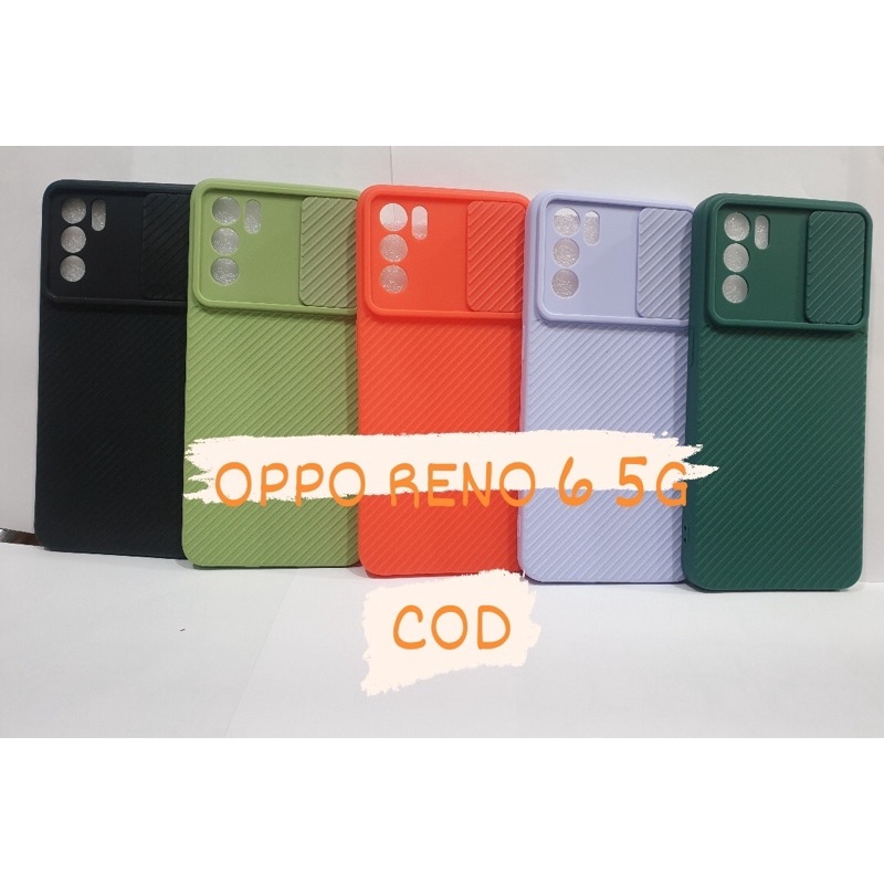 CASE RENO 6 5G -SOFCASE SLIDE OPPO RENO 6 5G PELINDUNG KAMERA CASE-BENUA DUNIA