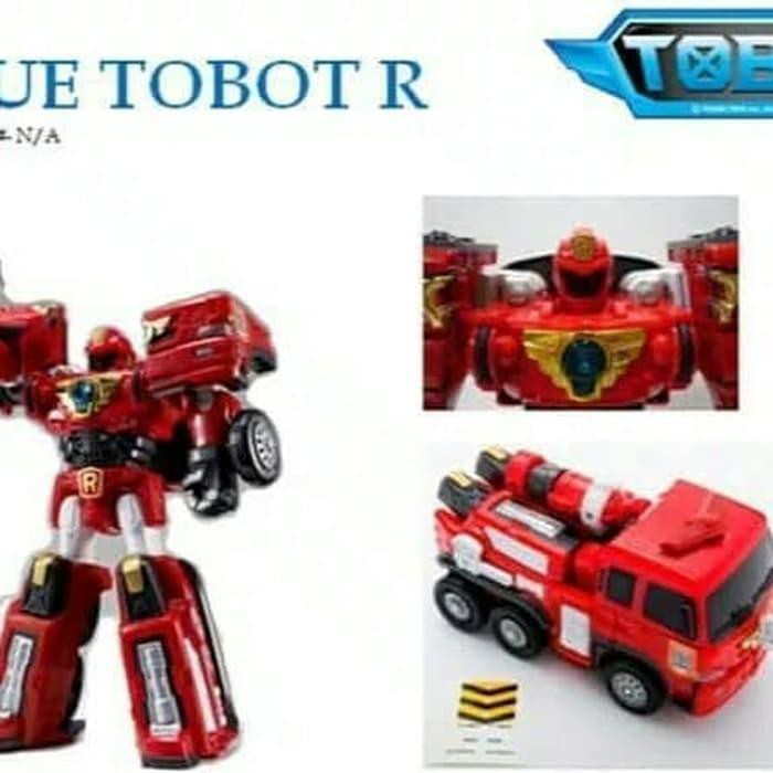 mainan anak anak robot tobot rescueR original