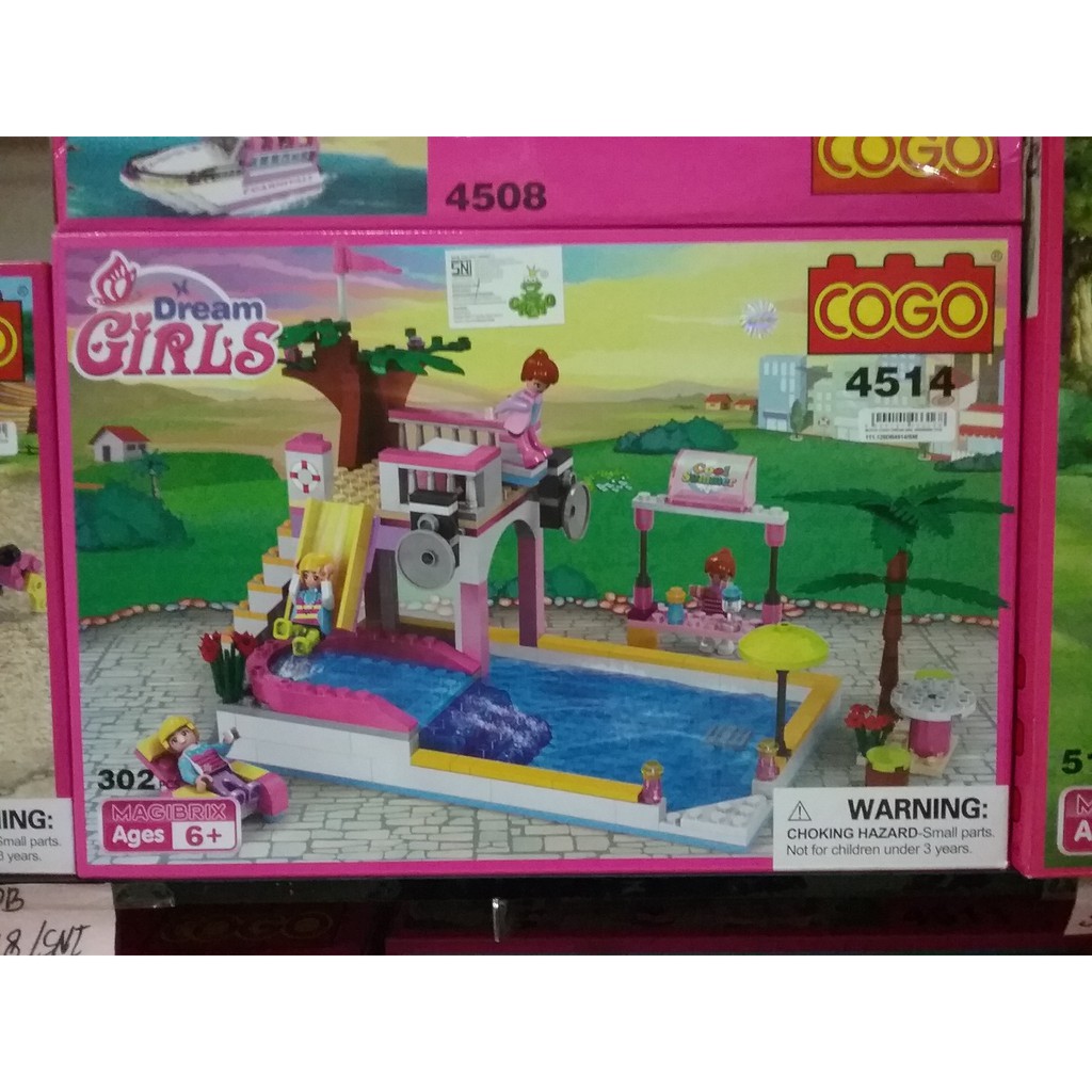 brick cogo 4514 dream girls pool kolam renang Mainan anak ...