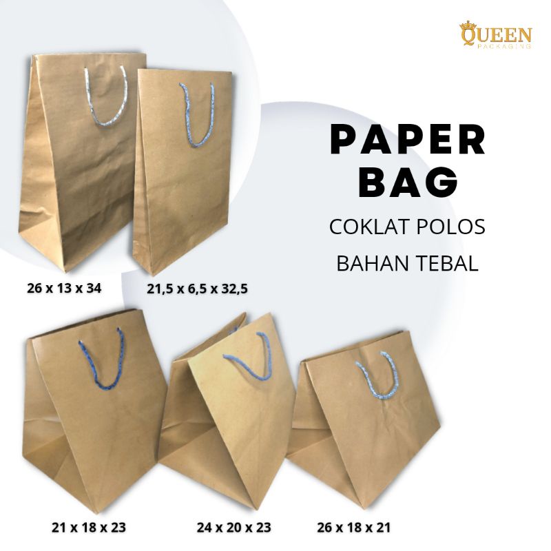 

PART 1 - PAPER BAG POLOS COKLAT | TAS KANTONG KERTAS | TAS SOUVENIR KADO