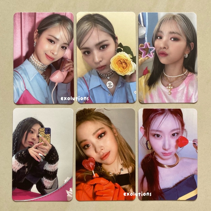 ITZY Ryujin Yuna Chaeryeong Official Photocard [BACA DESC‼️] PC Album Crazy In Love CIL MITM Mafia I