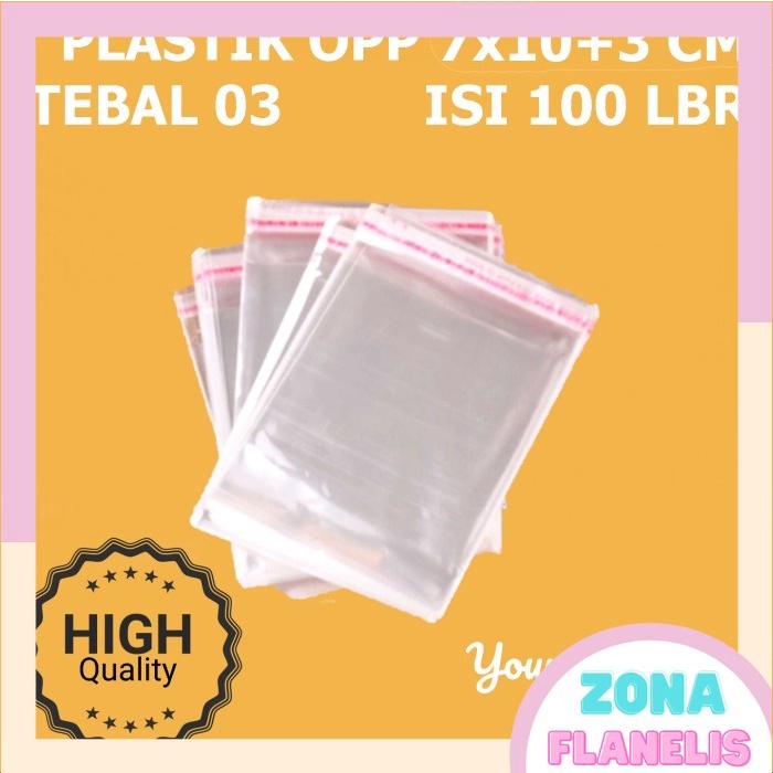 

BESTSELLER PLASTIK OPP 7X10 ( SEAL / LEM ) @100 LBR BUNGKUS ROTI, AKSESORIS DLL TERLARIS