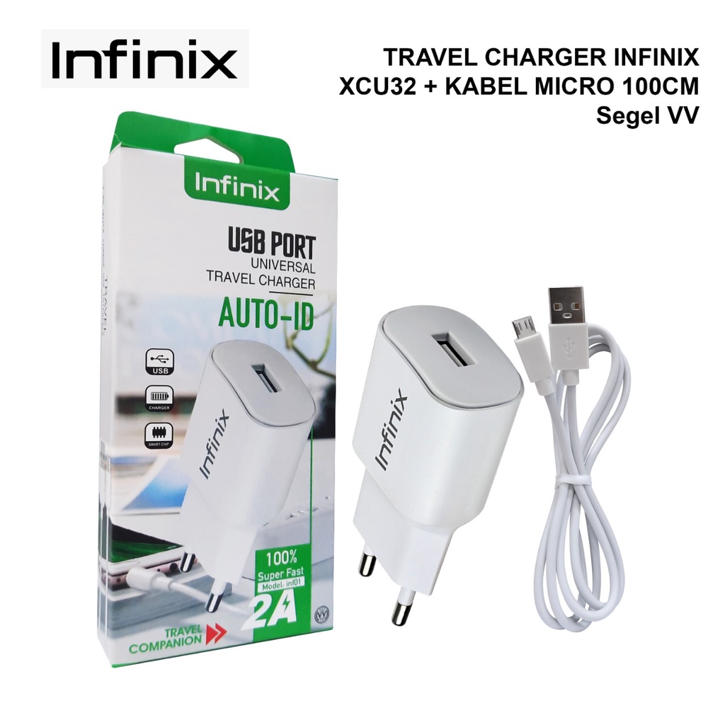 MICRO USB &amp; TYPE C CHARGER INFINIX MODEL XCU32 HOT 9/HOT 10 SAFETY CHARGER ORI BERKUALITAS TERBAIK