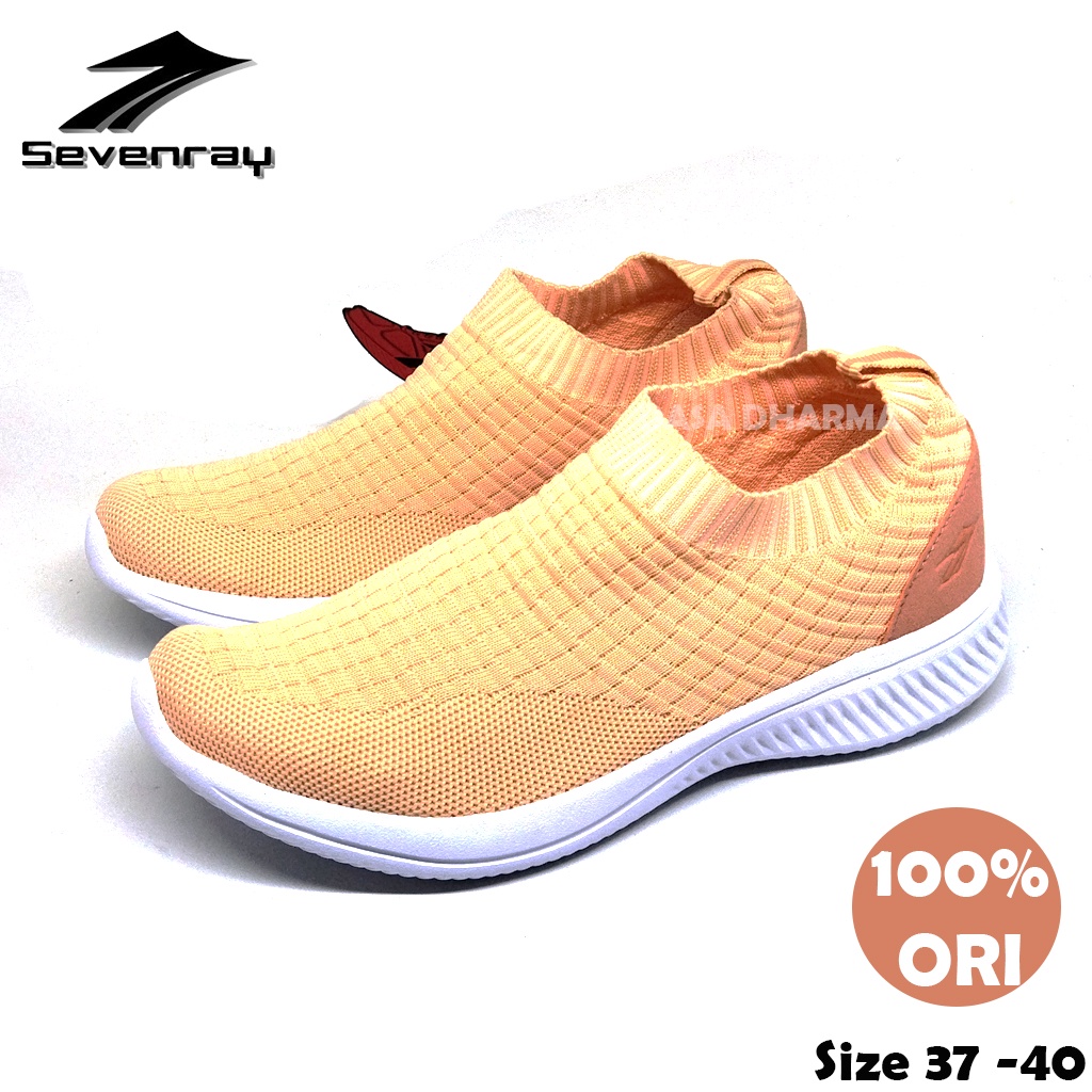 Sepatu Sevenray Slip On Wanita Sneakers Original