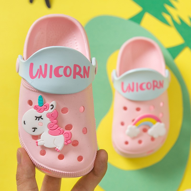 HappyOliver PAOPAO UNICORN Sepatu sandal unicorn anak, Sandal slop unicorn anak